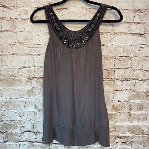 AN CLOTHING EMBELLISHED TANK